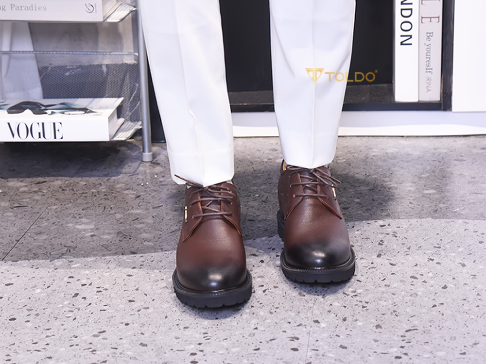 Giày nam cao 10cm da mềm nhẹ 5